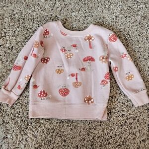 Garanimals Pink Kids Sweatshirt with Mushroom Print
